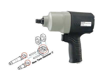 KING TONY Гайковёрт пневматический ударный 1/2" 813Нм 8000 об/мин, композитный корпус