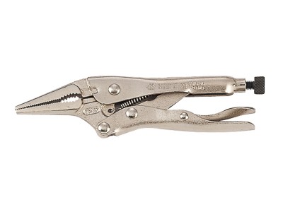 KING TONY Зажим с фиксатором тонконосый, 165 мм