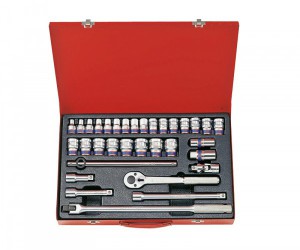 KING TONY Комплект торцевых головок с принадлежностями 12 гр. 8-32 мм