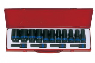 KING TONY Комплект глубоких ударных торцевых головок 6 гр 10-32 мм