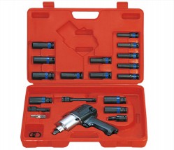 KING TONY Гайковёрт пневматический 1/2 с комплектом глубоких торцевых головок