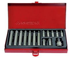 KING TONY Набор вставок (бит) 10 мм T-20, T-55, 15 пр