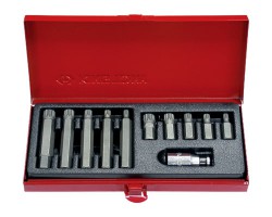 KING TONY Набор вставок (бит) 10 мм, М5-М12, 11пр