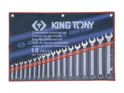 KING TONY Комплект комбинированных ключей 18 пр KING TONY Комплект комбинированных ключей 18 пр